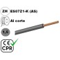 Cable flexible 1x1.5mm2 gris libre halogenos 750v CE CPR Al Corte