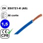 Cable flexible 1x1.5mm2 azul libre halogenos 750v CE CPR Al Corte