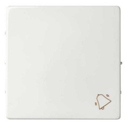 Tecla pulsador timbre ancha blanca Serie 82 Simon 82017-30