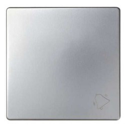 Tecla pulsador timbre ancha aluminio Serie 82 Simon 82017-33