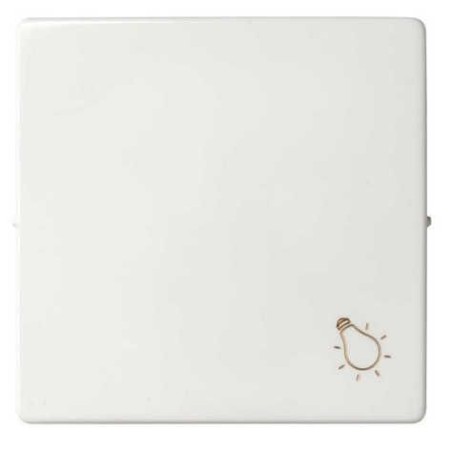 Tecla pulsador luz ancha blanca Serie 82 Simon 82018-30