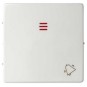 Tecla pulsador timbre simbolo campana con visor ancha blanca Serie 82 Simon 82015-30