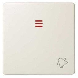 Tecla pulsador timbre simbolo campana con visor ancha marfil Serie 82 Simon 82015-31