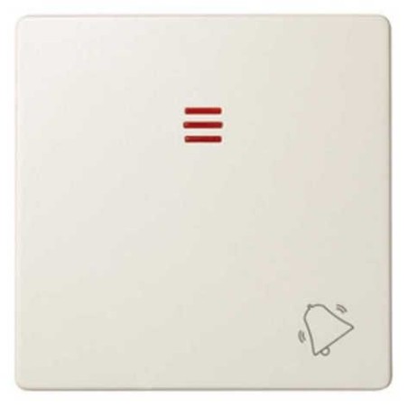Tecla pulsador timbre simbolo campana con visor ancha marfil Serie 82 Simon 82015-31