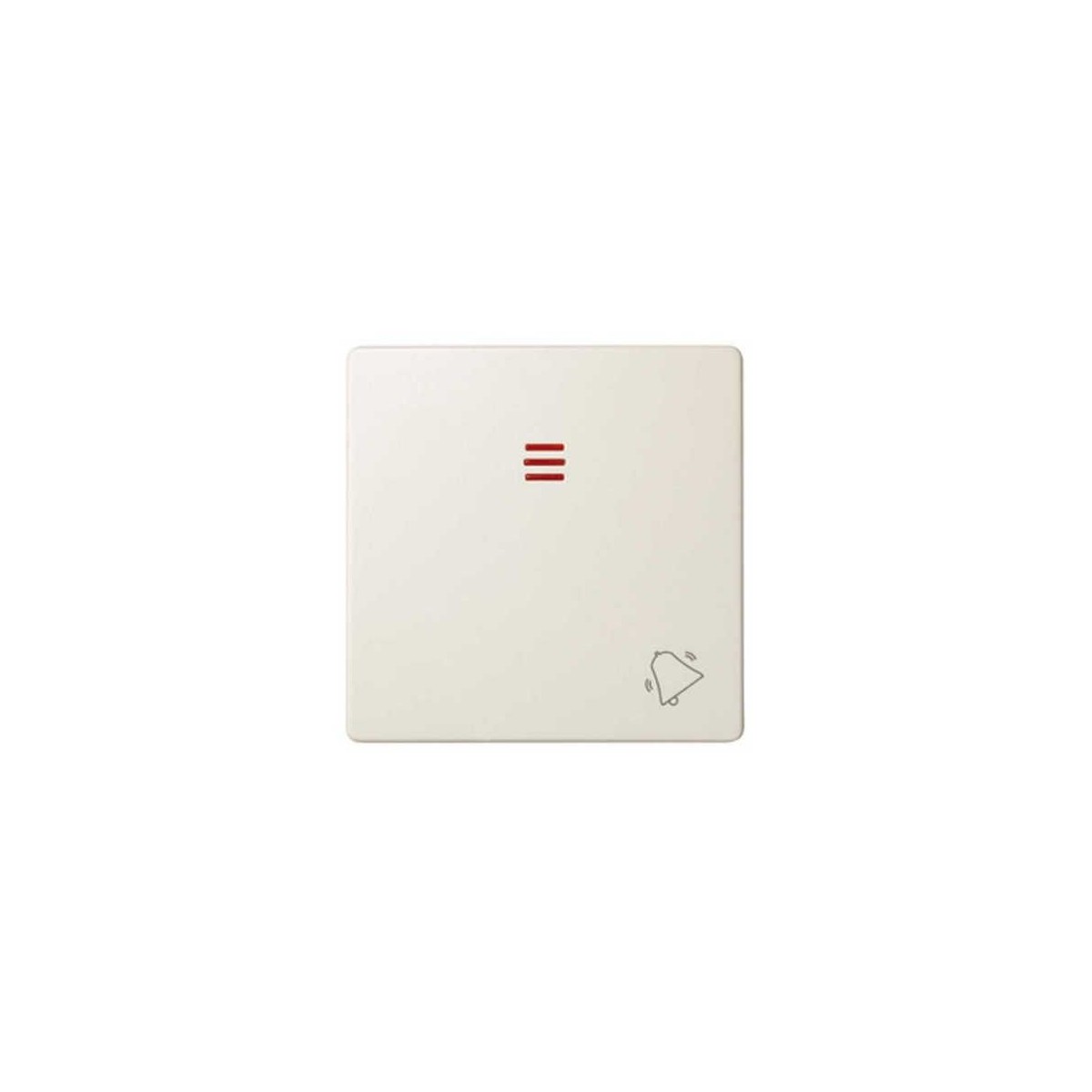 Tecla pulsador timbre simbolo campana con visor ancha marfil Serie 82 Simon 82015-31