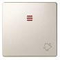 Tecla pulsador timbre simbolo campana con visor ancha cava Serie 82 Simon 82015-34