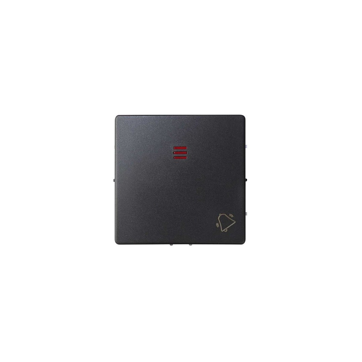 Tecla pulsador timbre simbolo campana con visor ancha grafito Serie 82 Simon 82015-38