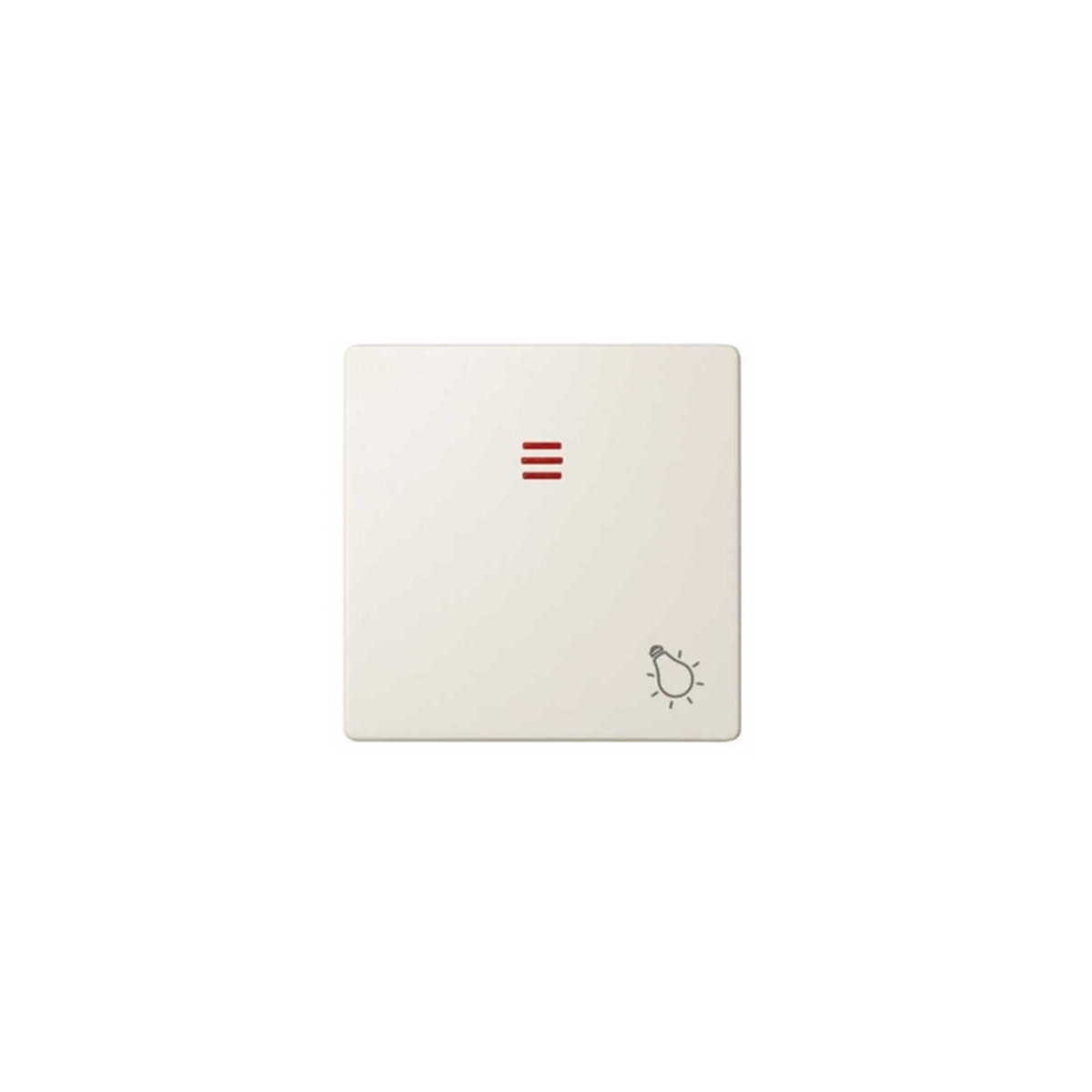 Tecla pulsador luz simbolo luz con visor ancha marfil Serie 82 Simon 82016-31