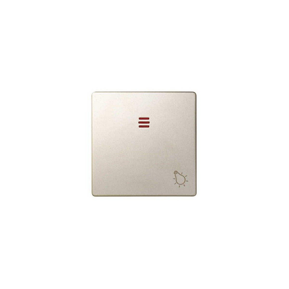 Tecla pulsador luz simbolo luz con visor ancha cava Serie 82 Simon 82016-34