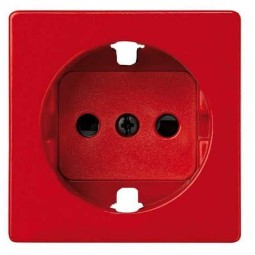 Tapa enchufe schuko TT seguridad roja Serie 82 Simon 82041-37