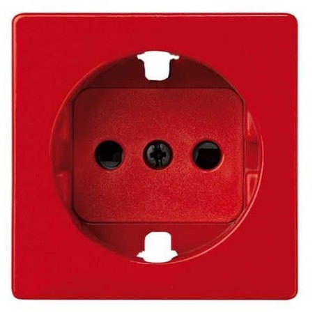 Tapa enchufe schuko TT seguridad roja Serie 82 Simon 82041-37