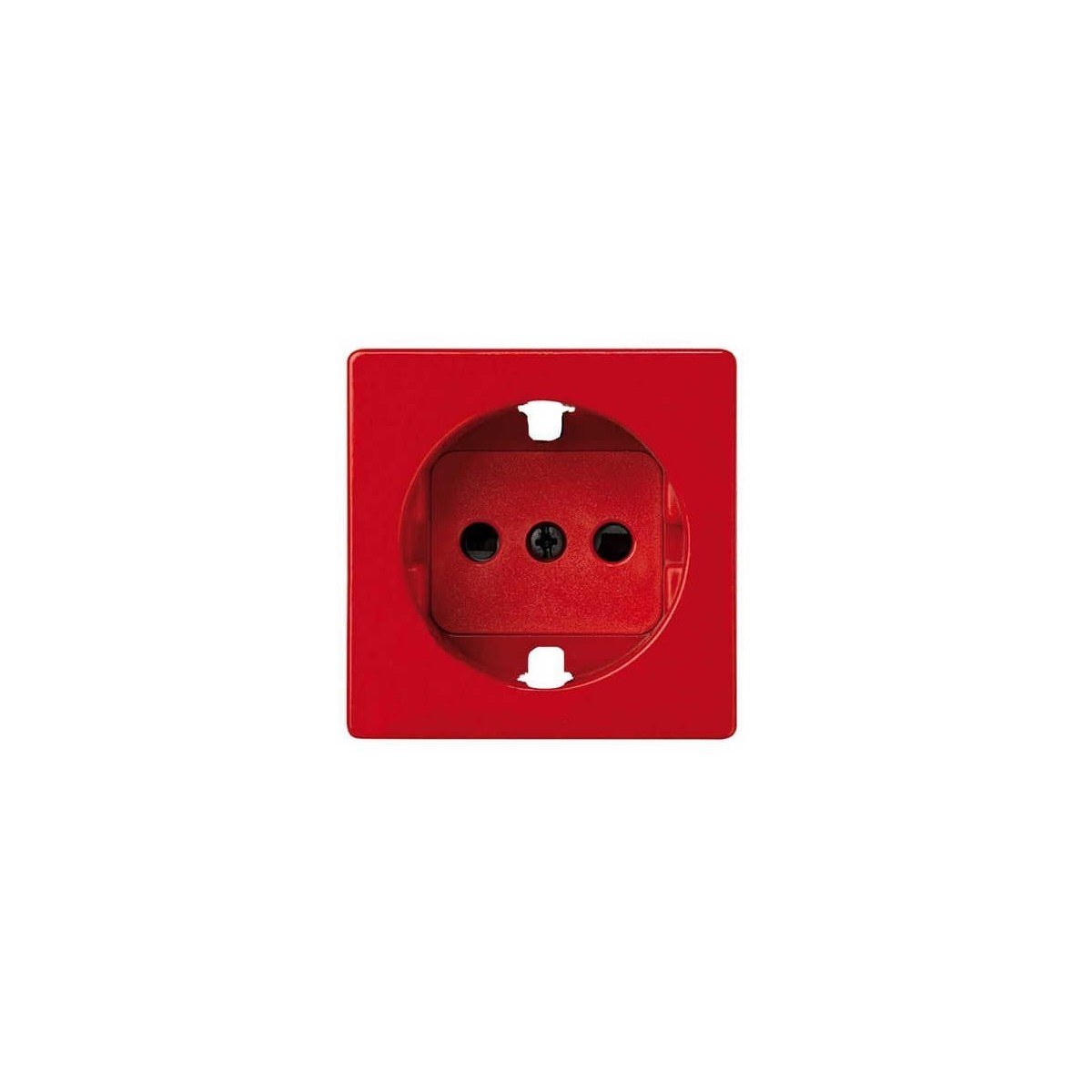 Tapa enchufe schuko TT seguridad roja Serie 82 Simon 82041-37