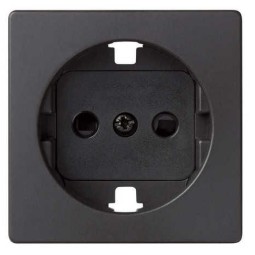 Tapa enchufe schuko TT seguridad grafito Serie 82 Simon 82041-38