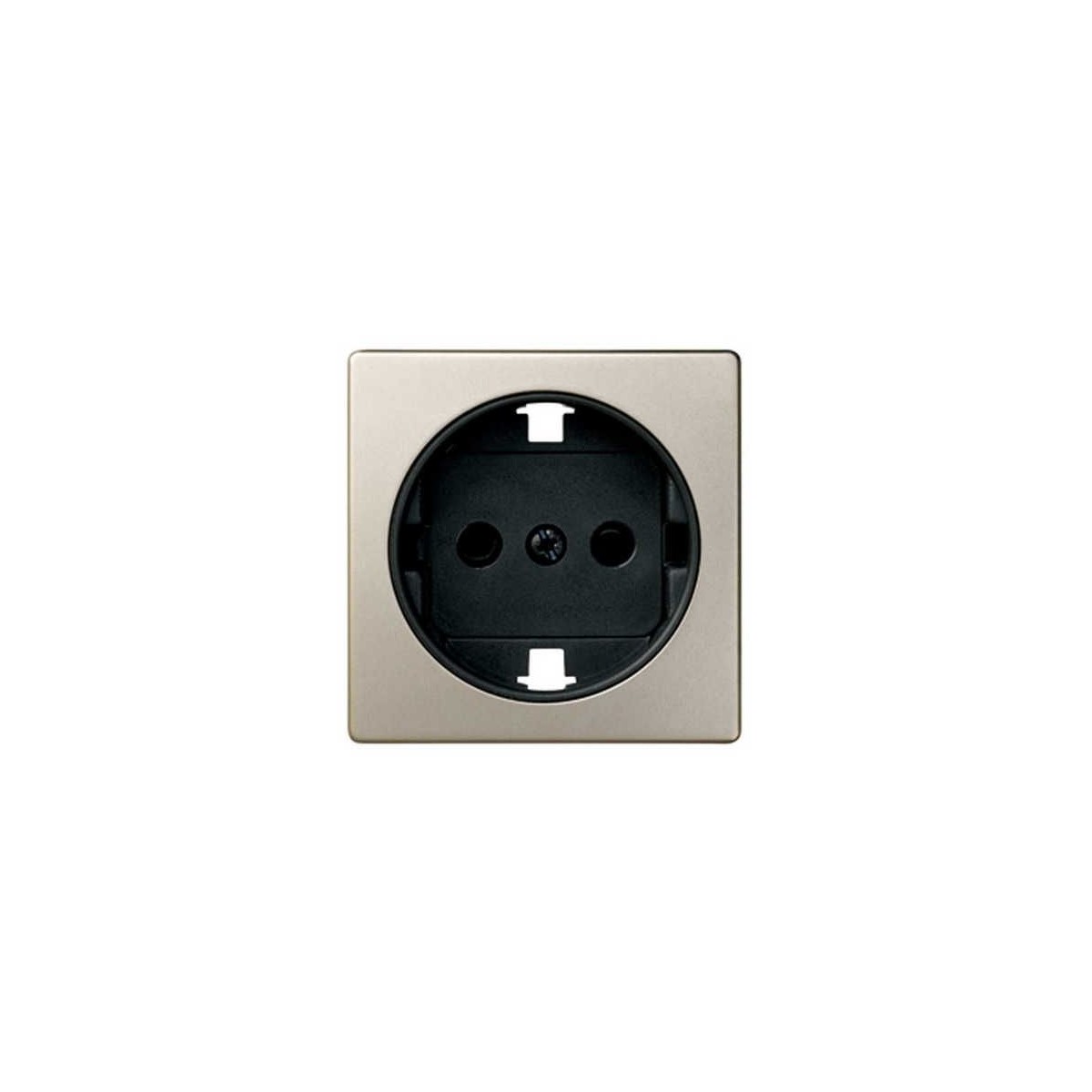 Tapa enchufe schuko TT seguridad cava+grafito Serie 82 Simon 82041-34