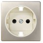 Tapa enchufe schuko TT seguridad cava+marfil Serie 82 Simon 82041-64