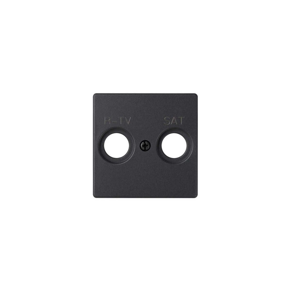 Tapa toma R-TV SAT ancha grafito Serie 82 Simon 82097-38