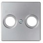 Tapa toma R-TV SAT ancha aluminio Serie 82 Simon 82097-33