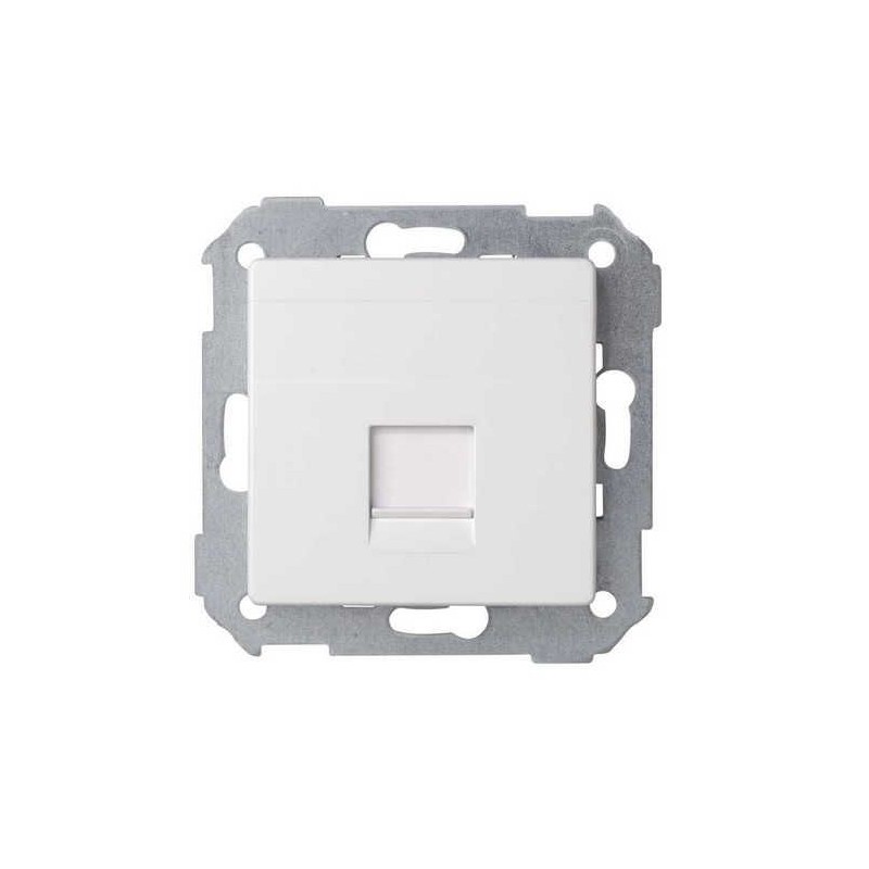 Tecla para 1 conector AMP ancha blanca Serie 82 Simon 82005-30