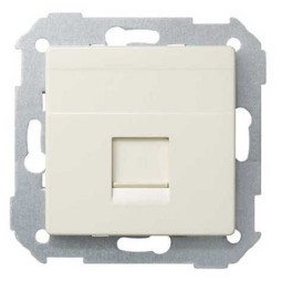Tecla para 1 conector AMP ancha marfil Serie 82 Simon 82005-31