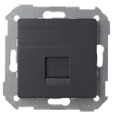 Tecla para 1 conector AMP ancha grafito Serie 82 Simon 82005-38