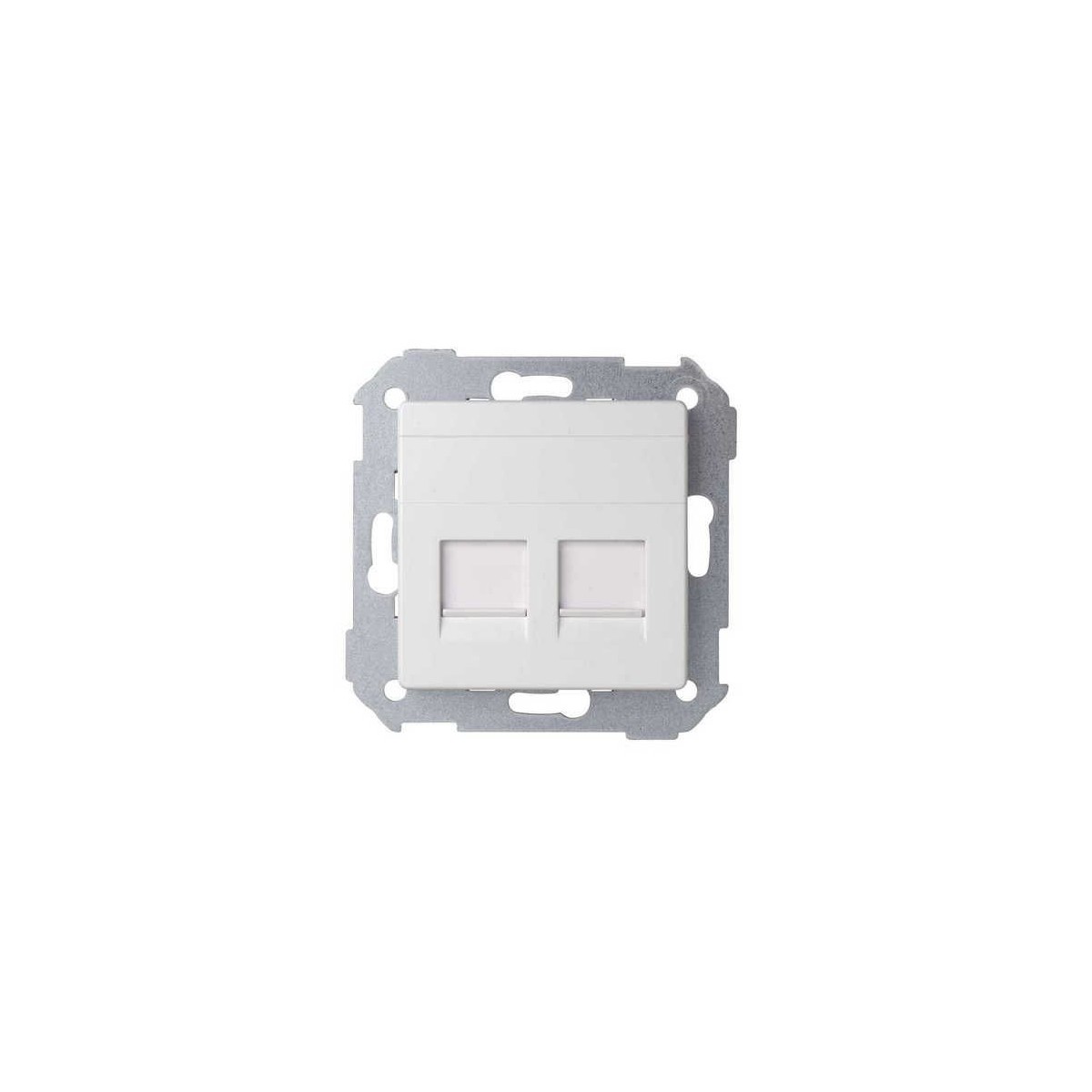 Tecla para 2 conectores AMP ancha blanca Serie 82 Simon 82006-30
