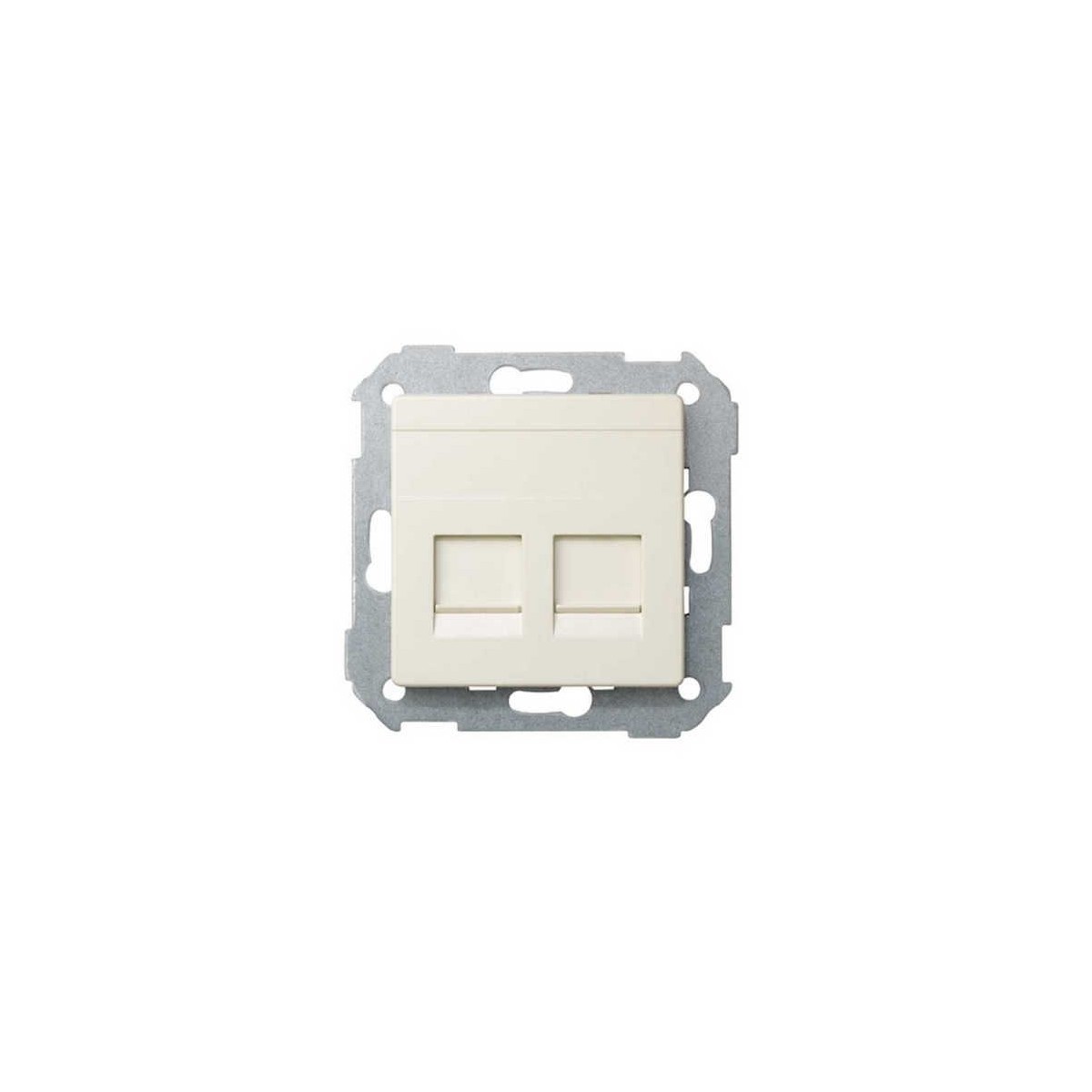 Tecla para 2 conectores AMP ancha marfil Serie 82 Simon 82006-31