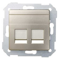 Tecla para 2 conectores AMP ancha cava Serie 82 Simon 82006-34