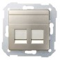 Tecla para 2 conectores AMP ancha cava Serie 82 Simon 82006-34