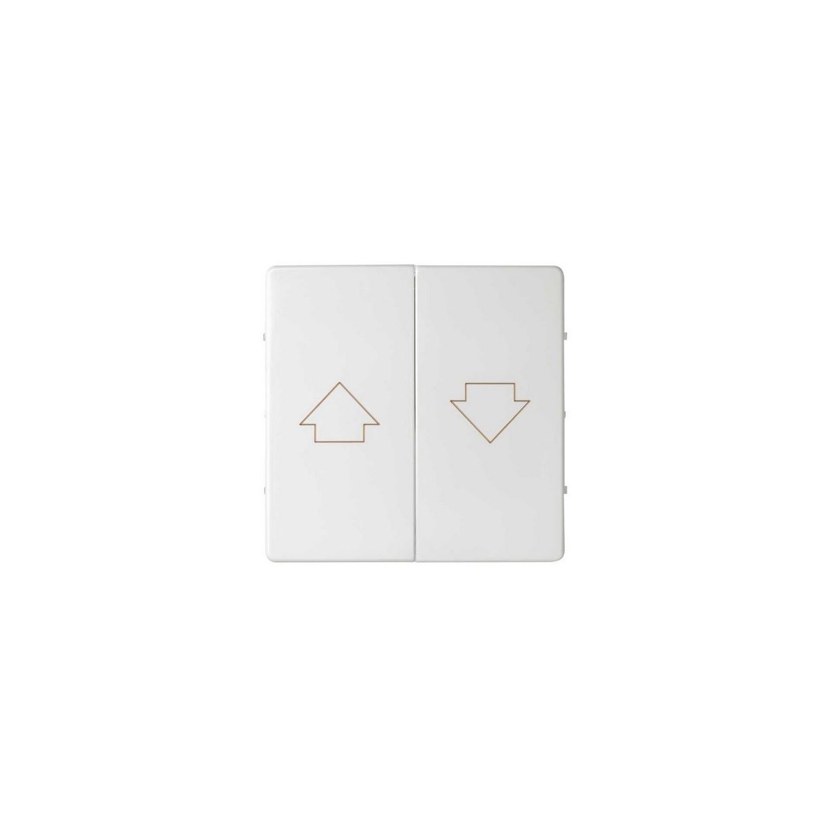 Tecla grupo 2 pulsadores persiana ancha blanca Serie 82 Simon 82028-30