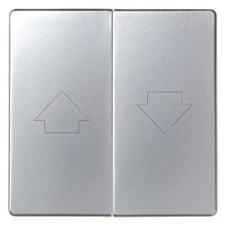Tecla grupo 2 pulsadores persiana ancha aluminio Serie 82 Simon 82028-33