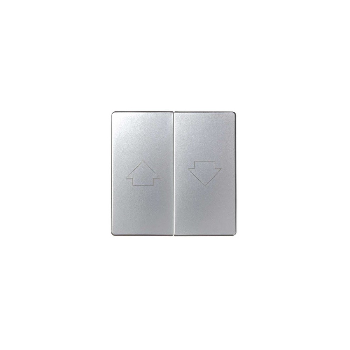Tecla grupo 2 pulsadores persiana ancha aluminio Serie 82 Simon 82028-33