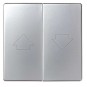 Tecla grupo 2 pulsadores persiana ancha aluminio Serie 82 Simon 82028-33