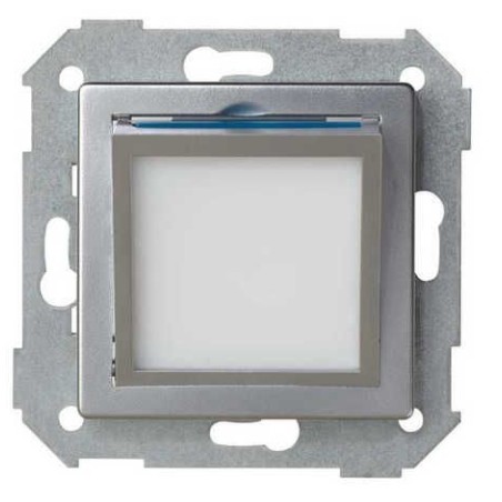 Tapa baliza de cortesia ancha aluminio Serie 82 Simon 82036-33