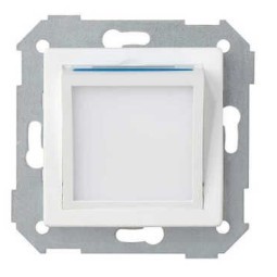 Tapa baliza de cortesia ancha blanca Serie 82 Simon 82036-30