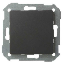 Tapa ciega ancha grafito Serie 82 Simon 82800-38