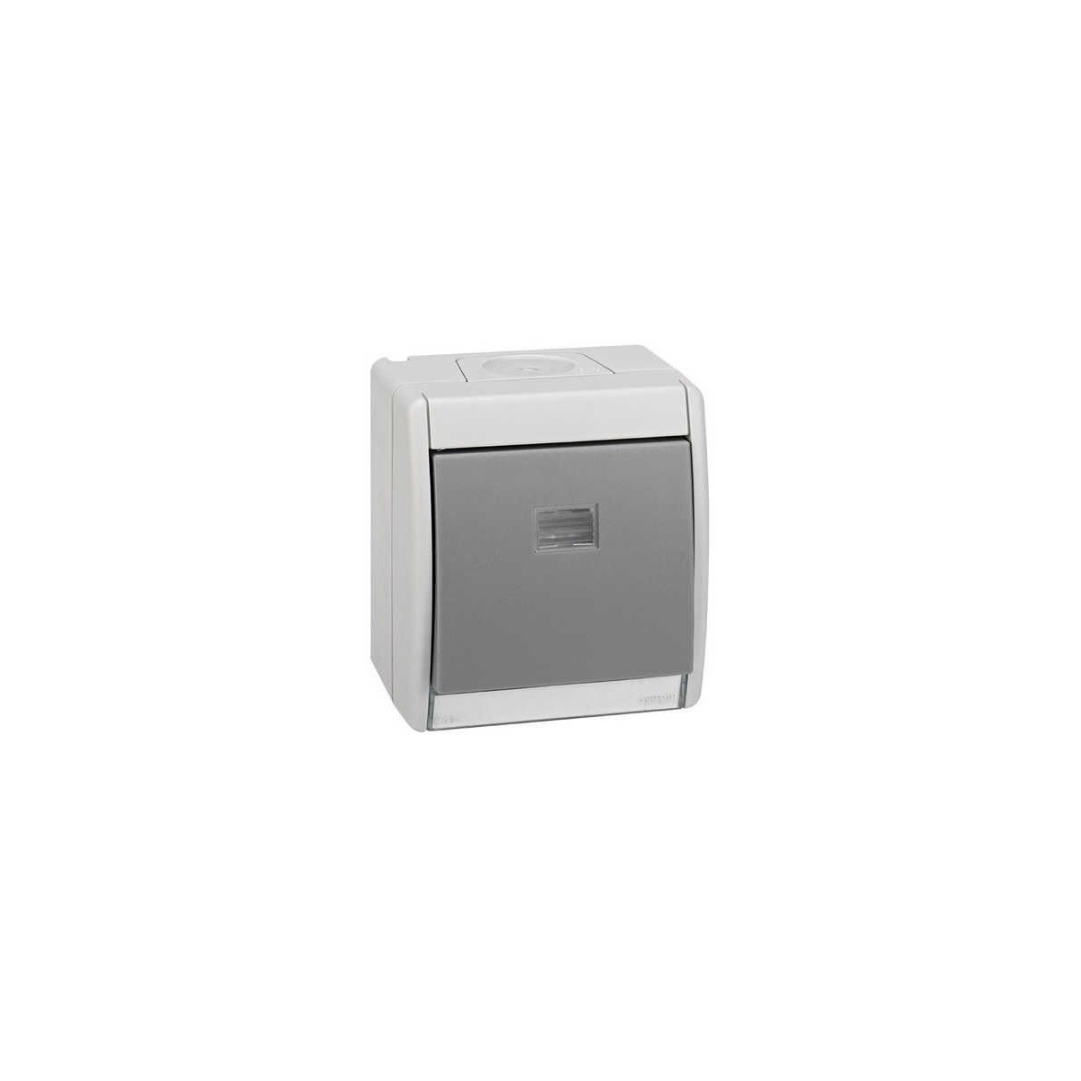 Caja estanca Simon 44 Aqua con tecla simple IP55 para mecanismos Simon 27