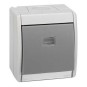Caja estanca Simon 44 Aqua con tecla simple IP55 para mecanismos Simon 27
