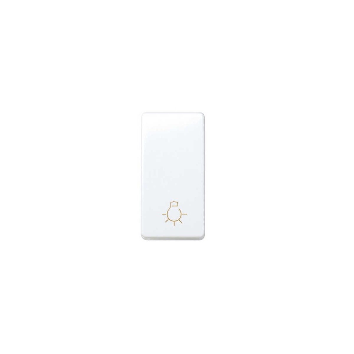Pulsador simbolo luz estrecho blanco Simon 27151-64