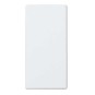 Tapa ciega estrecha blanca Simon 27800-34