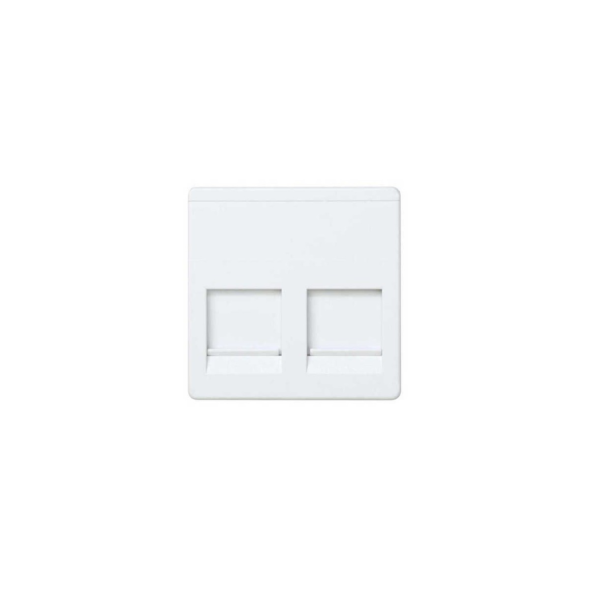 Tecla para 2 conectores AMP ancha blanca Simon 27486-35