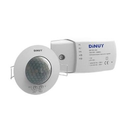 Detector movimiento DM TEC 004 techo 360º 230V 6 metros Dinuy