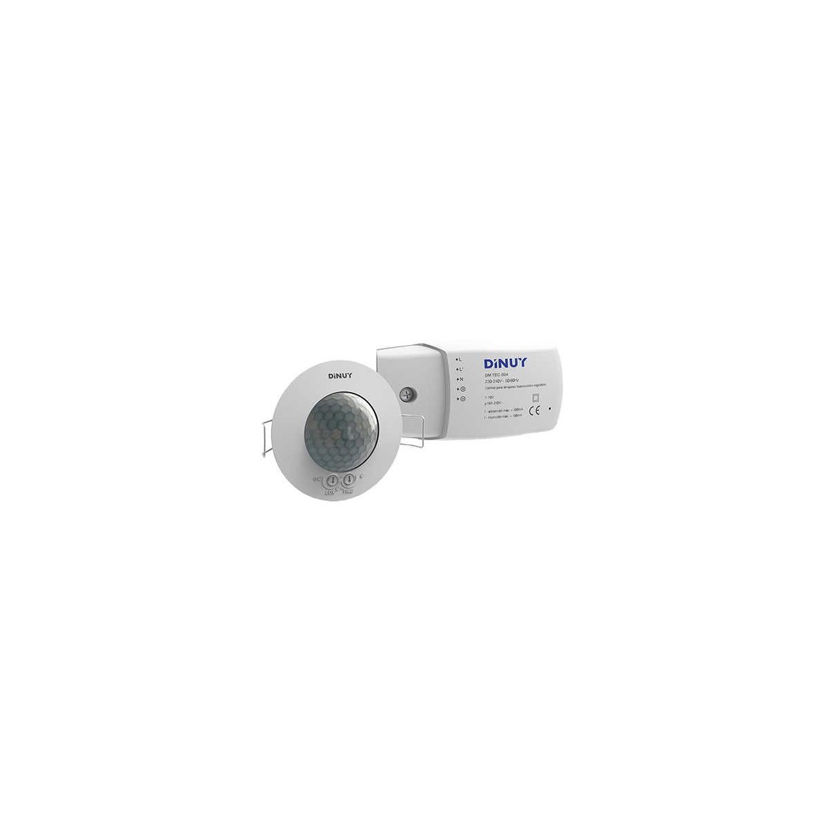 Detector movimiento DM TEC 004 techo 360º 230V 6 metros Dinuy