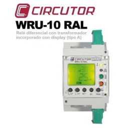 Relé Diferencial Rearme Automático 0.03/3Amp WRU-10 RAL Circutor P24453