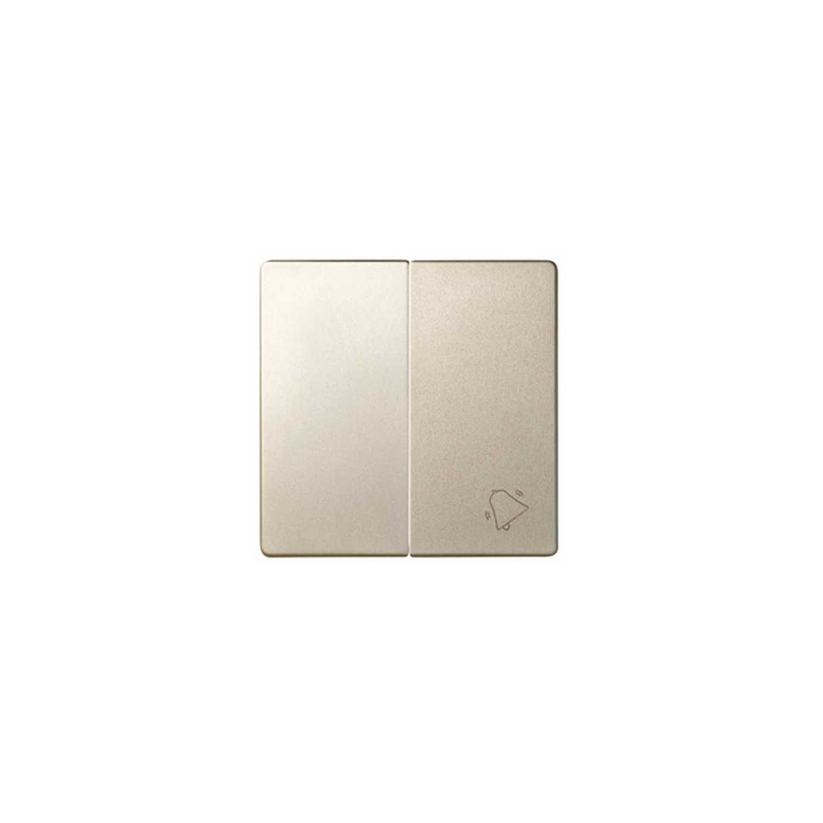 Tecla doble simbolo campana grupo 1 conmutador+1 pulsador cava Serie 82 Simon 82027-34