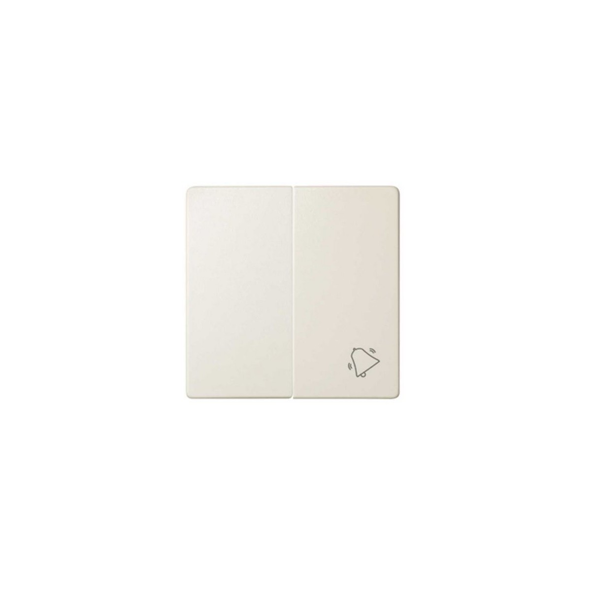 Tecla doble simbolo campana grupo 1 conmutador+1 pulsador marfil Serie 82 Simon 82027-31