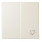 Tecla doble simbolo campana grupo 1 conmutador+1 pulsador marfil Serie 82 Simon 82027-31