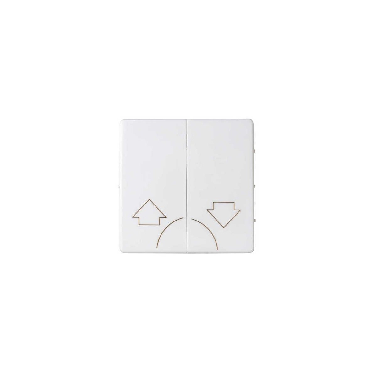 Tecla grupo 2 pulsadores persiana ancha blanca Serie 82 Simon 82029-30